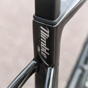 Road bike frame detail