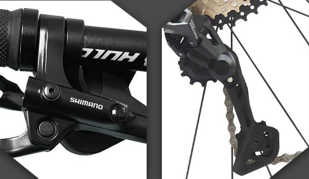 Fietsen uitgerust met Shimano M4100
