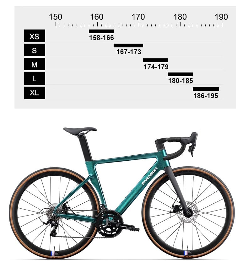 PARAGON road bike size