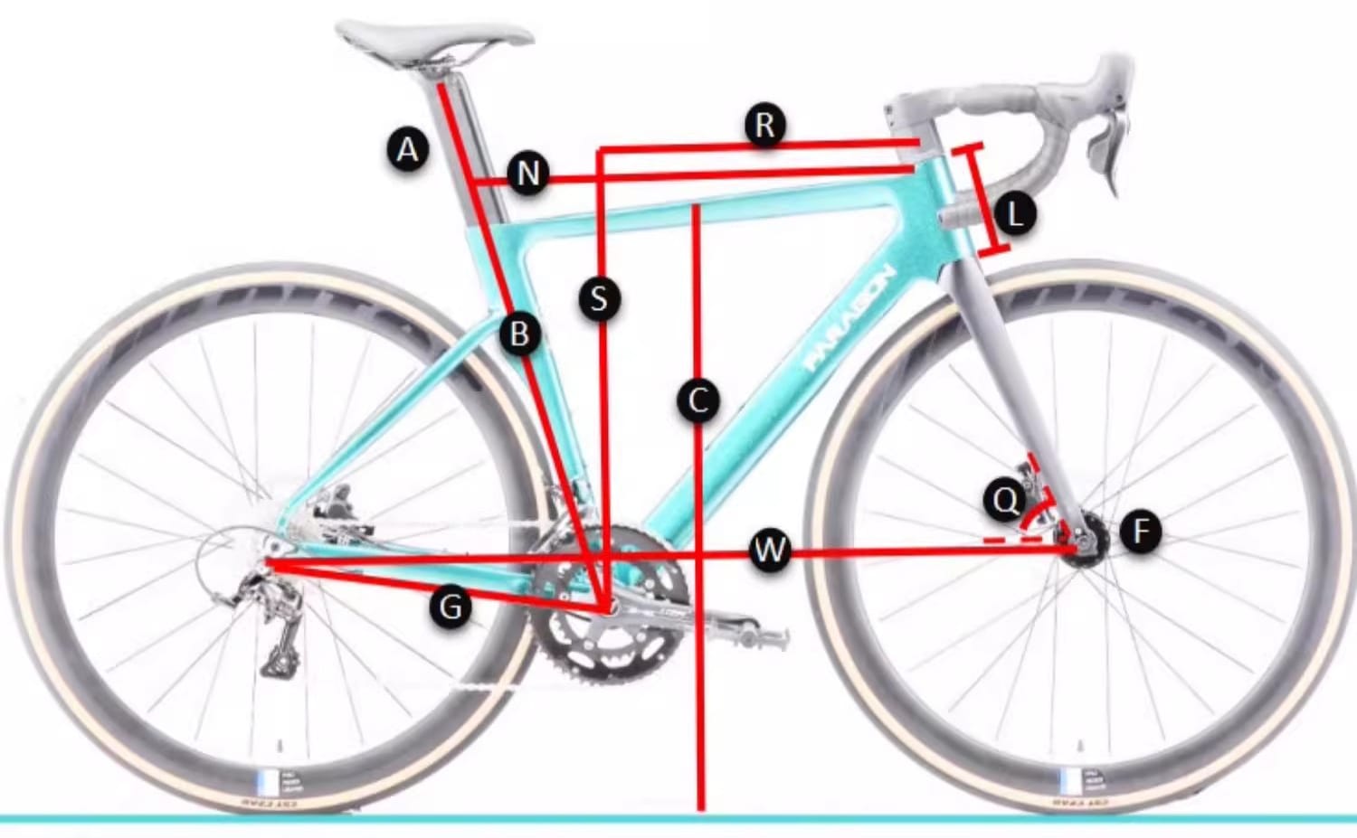 PARAGON road bike sizes