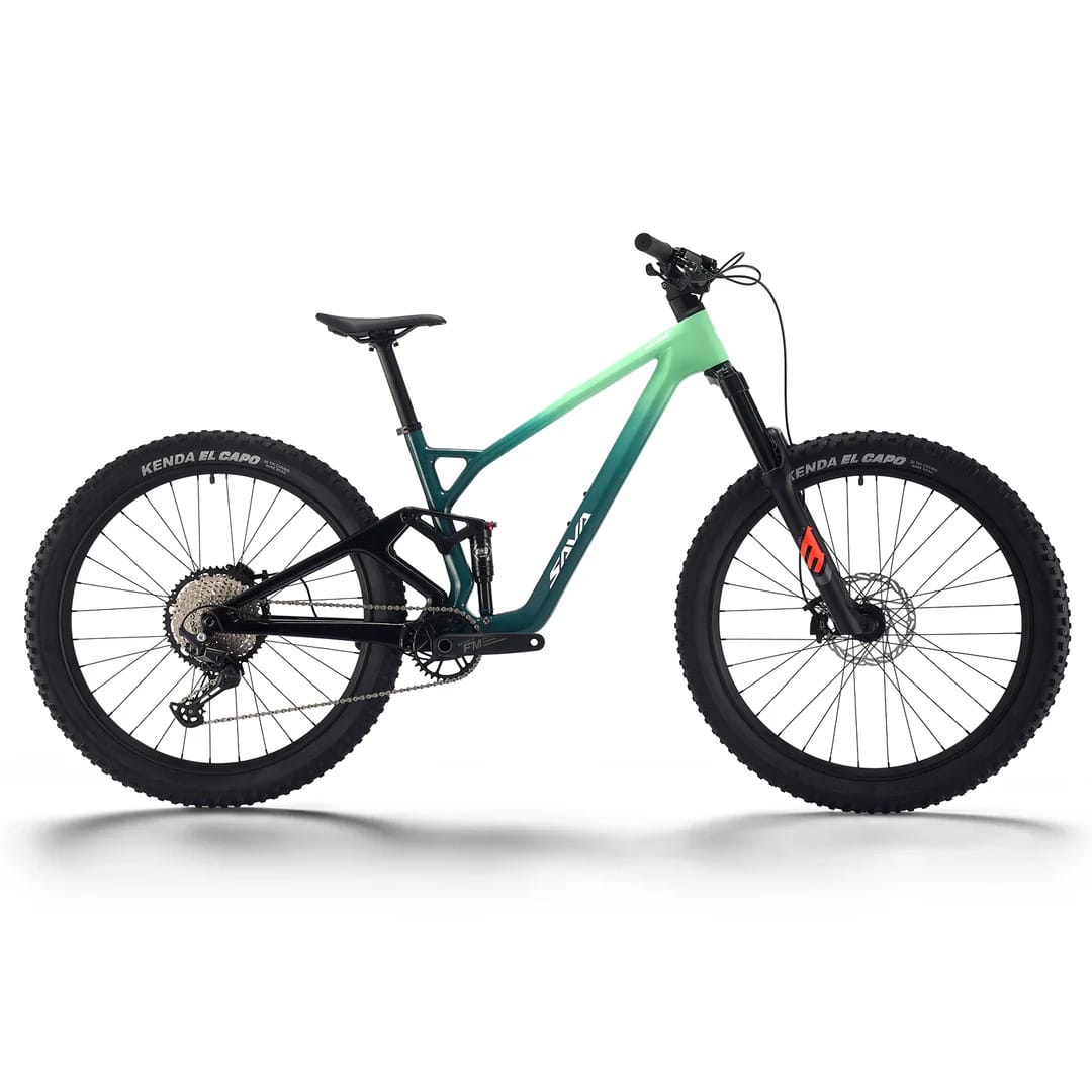 SAVA TITAN Full Suspension Carbon Mountain Bike green