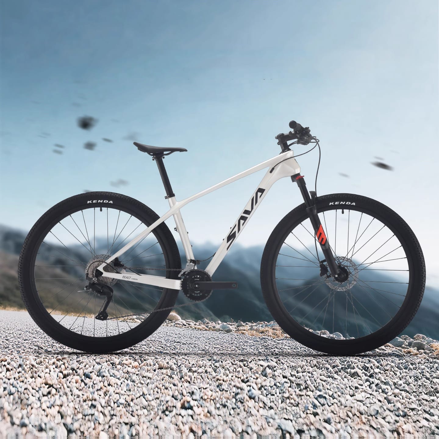 sava deck hardtail mountain bike 18S white