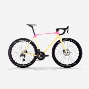 SAVA R8 T1000 carbon racer bike – Ultralight 24-Speed electronic gear shiftere pinkish yellow